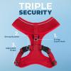 imageBest Pet Supplies Voyager Adjustable Dog Vest Harness Breathable No Pull Harness for Small Medium Large Dogs Heavy Duty Harness Easy Stepin Reflective Stripes  Lavender M Chest 1721quot220 Style Red