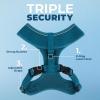imageBest Pet Supplies Voyager Adjustable Dog Vest Harness Breathable No Pull Harness for Small Medium Large Dogs Heavy Duty Harness Easy Stepin Reflective Stripes  Lavender M Chest 1721quot220 Style Turquoise