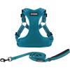 imageBest Pet Supplies Voyager Adjustable Dog Vest Harness Breathable No Pull Harness for Small Medium Large Dogs Heavy Duty Harness Easy Stepin Reflective Stripes  Lavender M Chest 1721quotHarness Leash Set Turquoise