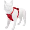 imageVoyager Freestyle 4in1 Dog Harness  Patent Pending Adjustable Webbing Harness with Removable Padding for Small to Large Dogs by Best Pet supplies  Fuchsia LRed