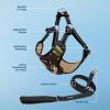 imageBest Pet Supplies Voyager Aerolite No Pull Mesh Dog Harness Reflective Stitching Breathable Harness Adjustable for Walking Training Running Heavy Duty and Durable Beige LHarness Leash Set Army Base