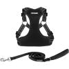imageBest Pet Supplies Voyager Aerolite No Pull Mesh Dog Harness Reflective Stitching Breathable Harness Adjustable for Walking Training Running Heavy Duty and Durable Beige LHarness Leash Set Black