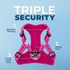 imageBest Pet Supplies Voyager Aerolite No Pull Mesh Dog Harness Reflective Stitching Breathable Harness Adjustable for Walking Training Running Heavy Duty and Durable Beige LHarness Leash Set Fuchsia