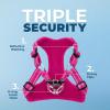 imageBest Pet Supplies Voyager Aerolite No Pull Mesh Dog Harness Reflective Stitching Breathable Harness Adjustable for Walking Training Running Heavy Duty and Durable Beige LHarness Fuchsia