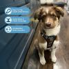 imageVoyager Stepin Air Dog Harness  All Weather Mesh Reflective No Pull Harness for Small Medium Dogs Cats  Secure with Hook ampamp Loop Fastener Buckle Double DRings  ArmyBlack Trim S