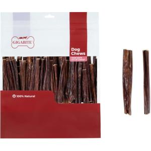 imageBest Pet Supplies GigaBite 6 Inch Beef Gullet Jerky Sticks 10 Pack  All Natural Free Range Beef Esophagus Stick Dog TreatEsophagus Sticks