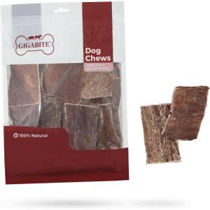 imageBest Pet Supplies GigaBite 6 Inch Beef Gullet Jerky Sticks 10 Pack  All Natural Free Range Beef Esophagus Stick Dog TreatEsophagus Strips
