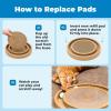 imageBest Pet Supplies Cat Scratcher Replacement Pads  Cardboard Cat Scratcher Pad Relieves Stress Supports Pet Behaviors 3 Count3 Pack Round