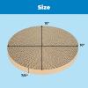 imageBest Pet Supplies Cat Scratcher Replacement Pads  Cardboard Cat Scratcher Pad Relieves Stress Supports Pet Behaviors 3 Count3 Pack Round