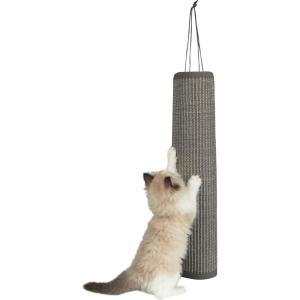 imageBest Pet Supplies Catify Cat Scratcher Fun Interactive Scratchers Claw Safe Furniture Saver Indoor Play Support Natural Cat Behaviors Heavy Duty  GrayLog Gray