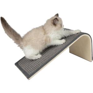 imageBest Pet Supplies Catify Cat Scratcher Fun Interactive Scratchers Claw Safe Furniture Saver Indoor Play Support Natural Cat Behaviors Heavy Duty  GrayRamp Gray