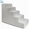 imageBest Pet Supplies Dog Stairs ampamp Steps  Foam Steps for Small Dogs ampamp Cats NonSlip Indoor Balanced Pet Step Support Dog Ramp No Assembly Ash Gray Linen 2Step 12inch HeightSand
