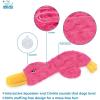 imageBest Pet Supplies Interactive Squeaky Dog Chew Toy Ideal Dog Toys for Chewers Small Medium ampamp Large Dogs and Fetch Lovers  Bunny Mauve MediumCrinkle Duck Light Pink