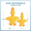 imageBest Pet Supplies Interactive Squeaky Dog Chew Toy Ideal Dog Toys for Chewers Small Medium ampamp Large Dogs and Fetch Lovers  Bunny Mauve MediumDucky Doodle Yellow