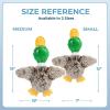 imageBest Pet Supplies Interactive Squeaky Dog Chew Toy Ideal Dog Toys for Chewers Small Medium ampamp Large Dogs and Fetch Lovers  Bunny Mauve MediumMallard Duck Gray