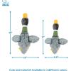 imageBest Pet Supplies Interactive Squeaky Dog Chew Toy Ideal Dog Toys for Chewers Small Medium ampamp Large Dogs and Fetch Lovers  Bunny Mauve MediumMallard Duck Wing Gray