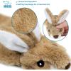 imageBest Pet Supplies Interactive Squeaky Dog Chew Toy Ideal Dog Toys for Chewers Small Medium ampamp Large Dogs and Fetch Lovers  Bunny Mauve MediumPack of 4 Various StyleColor