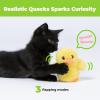 imageCatify by Best Pet Supplies Interactive Cat Toys  Plush MotionActivated ampamp Squeaking Toys with Premium North American Catnip for Indoor Cats ampamp Kittens  Meow Chase PlaysetDuckling Yellow