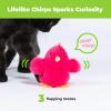 imageCatify by Best Pet Supplies Interactive Cat Toys  Plush MotionActivated ampamp Squeaking Toys with Premium North American Catnip for Indoor Cats ampamp Kittens  Meow Chase PlaysetFlapping Chick Fuchsia