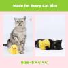 imageCatify by Best Pet Supplies Interactive Cat Toys  Plush MotionActivated ampamp Squeaking Toys with Premium North American Catnip for Indoor Cats ampamp Kittens  Meow Chase PlaysetDuckling Yellow