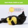 imageCatify by Best Pet Supplies Interactive Cat Toys  Plush MotionActivated ampamp Squeaking Toys with Premium North American Catnip for Indoor Cats ampamp Kittens  Meow Chase PlaysetDuckling Yellow