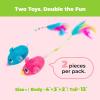 imageCatify by Best Pet Supplies Interactive Cat Toys  Plush MotionActivated ampamp Squeaking Toys with Premium North American Catnip for Indoor Cats ampamp Kittens  Meow Chase PlaysetSqueaking Mice Blue  Fuchsia