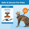 imageVoyager EscapeProof Stepin Lock Cat Harness ampamp 5ft NeopreneHandle Leash Set AllWeather Mesh with Reflective Stitching for Small to Large Cats by Best Pet Supplies Lavender 327 XSBlack TrimOrange 327