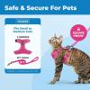 imageVoyager EscapeProof Stepin Lock Cat Harness ampamp 5ft NeopreneHandle Leash Set AllWeather Mesh with Reflective Stitching for Small to Large Cats by Best Pet Supplies Lavender 327 XSFuchsia 327