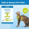 imageVoyager EscapeProof Stepin Lock Cat Harness ampamp 5ft NeopreneHandle Leash Set AllWeather Mesh with Reflective Stitching for Small to Large Cats by Best Pet Supplies Lavender 327 XSLime 327