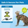 imageVoyager EscapeProof Stepin Lock Cat Harness ampamp 5ft NeopreneHandle Leash Set AllWeather Mesh with Reflective Stitching for Small to Large Cats by Best Pet Supplies Lavender 327 XSBlack TrimLime 327