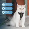 imageVoyager EscapeProof Stepin Lock Cat Harness ampamp 5ft NeopreneHandle Leash Set AllWeather Mesh with Reflective Stitching for Small to Large Cats by Best Pet Supplies Lavender 327 XSHarness Leash Set ArmyBlack Trim