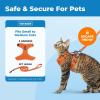 imageVoyager EscapeProof Stepin Lock Cat Harness ampamp 5ft NeopreneHandle Leash Set AllWeather Mesh with Reflective Stitching for Small to Large Cats by Best Pet Supplies Lavender 327 XSOrange 327