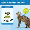 imageVoyager EscapeProof Stepin Lock Cat Harness ampamp 5ft NeopreneHandle Leash Set AllWeather Mesh with Reflective Stitching for Small to Large Cats by Best Pet Supplies Lavender 327 XSBlack TrimLime 327