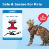 imageVoyager EscapeProof Stepin Lock Cat Harness ampamp 5ft NeopreneHandle Leash Set AllWeather Mesh with Reflective Stitching for Small to Large Cats by Best Pet Supplies Lavender 327 XSBlack TrimRed 327