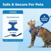 imageVoyager EscapeProof Stepin Lock Cat Harness ampamp 5ft NeopreneHandle Leash Set AllWeather Mesh with Reflective Stitching for Small to Large Cats by Best Pet Supplies Lavender 327 XSRoyal Blue 327