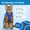 imageVoyager EscapeProof Stepin Lock Cat Harness ampamp 5ft NeopreneHandle Leash Set AllWeather Mesh with Reflective Stitching for Small to Large Cats by Best Pet Supplies Lavender 327 XSRoyal Blue 327
