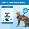imageVoyager EscapeProof Stepin Lock Cat Harness ampamp 5ft NeopreneHandle Leash Set AllWeather Mesh with Reflective Stitching for Small to Large Cats by Best Pet Supplies Lavender 327 XSBlack TrimTurquoise 327