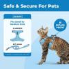 imageVoyager EscapeProof Stepin Lock Cat Harness ampamp 5ft NeopreneHandle Leash Set AllWeather Mesh with Reflective Stitching for Small to Large Cats by Best Pet Supplies Lavender 327 XSBaby Blue 327