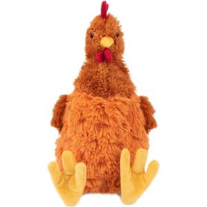 imageBest Pet Supplies Interactive Squeaky Dog Chew Toy Ideal Dog Toys for Chewers Small Medium ampamp Large Dogs and Fetch Lovers  Bunny Mauve MediumCrinkle Chicken Brown