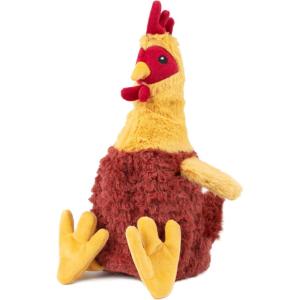 imageBest Pet Supplies Interactive Squeaky Dog Chew Toy Ideal Dog Toys for Chewers Small Medium ampamp Large Dogs and Fetch Lovers  Bunny Mauve MediumCrinkle Chicken Wine Red