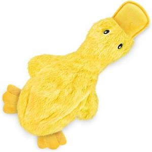 imageBest Pet Supplies Interactive Squeaky Dog Chew Toy Ideal Dog Toys for Chewers Small Medium ampamp Large Dogs and Fetch Lovers  Bunny Mauve MediumCrinkle Duck Yellow