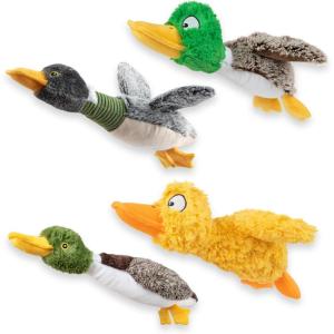 imageBest Pet Supplies Interactive Squeaky Dog Chew Toy Ideal Dog Toys for Chewers Small Medium ampamp Large Dogs and Fetch Lovers  Bunny Mauve MediumDuck Mystery Box