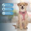 image:imageVoyager Aerolite Over The Head Dog Harness No Pull Breathable Air Mesh Vest Quick Dry with Reflective Stitching Adjustable Escape Resistant Harness for Small Medium Large Dogs  Beige MediumPink